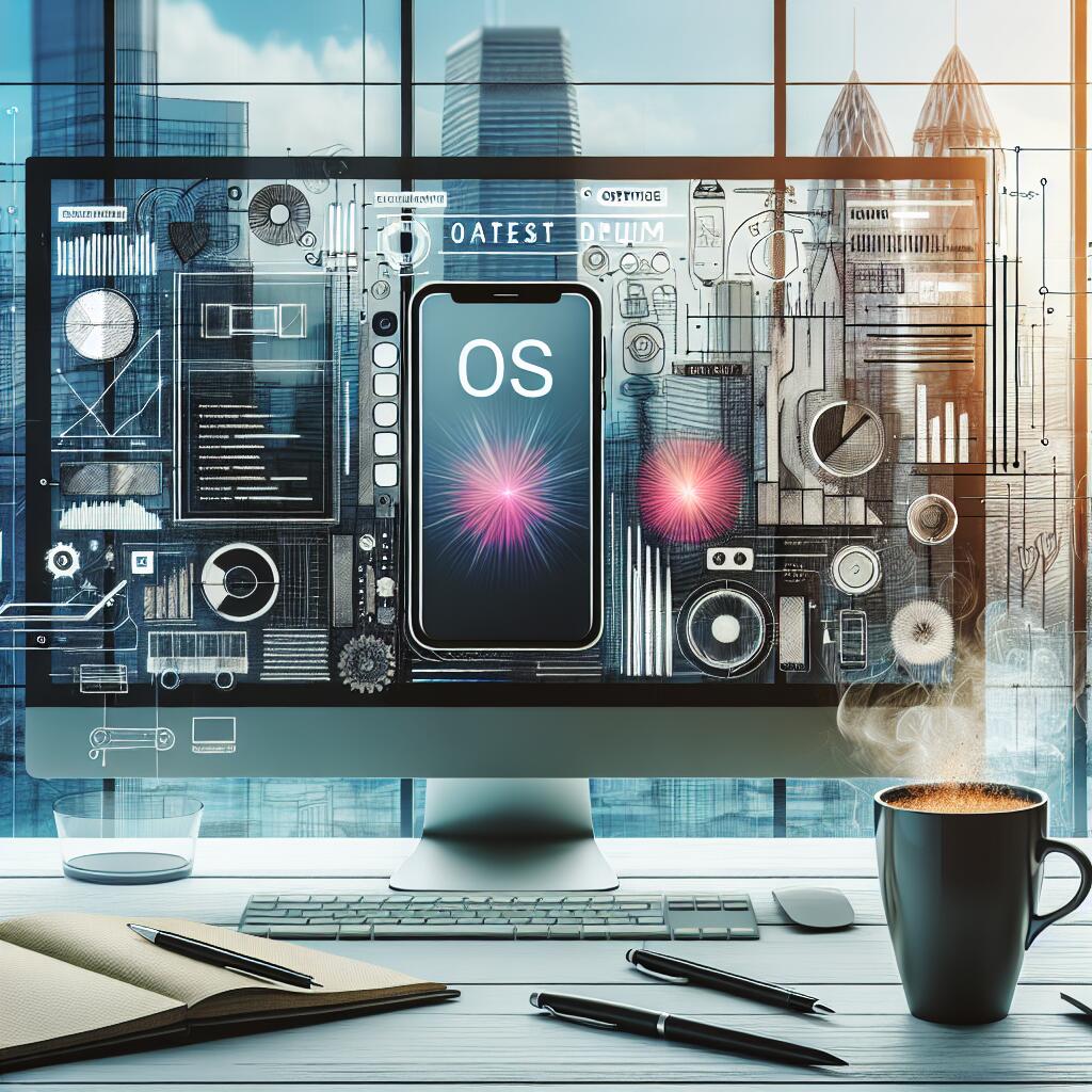 Modern workspace displaying the new Android design interface with design sketches and vibrant color palettes.