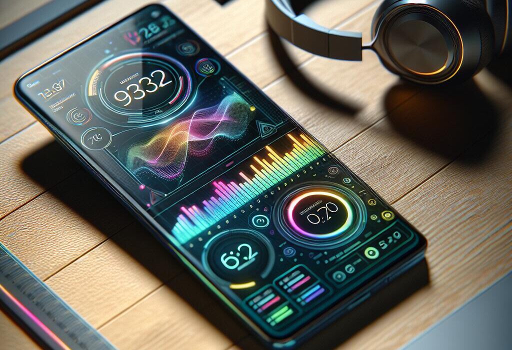 Google Pixel smartphone showcasing the exclusive battery health tool with colorful metrics on the screen