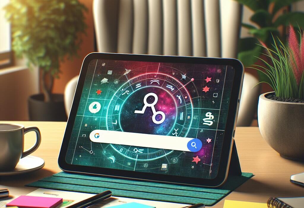 iPad showcasing Google's Gemini app in a vibrant workspace, symbolizing enhanced productivity and enjoyment.