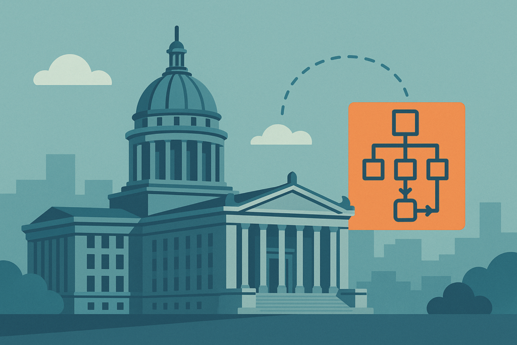 Oklahoma State Capitol building, representing process intelligence use.